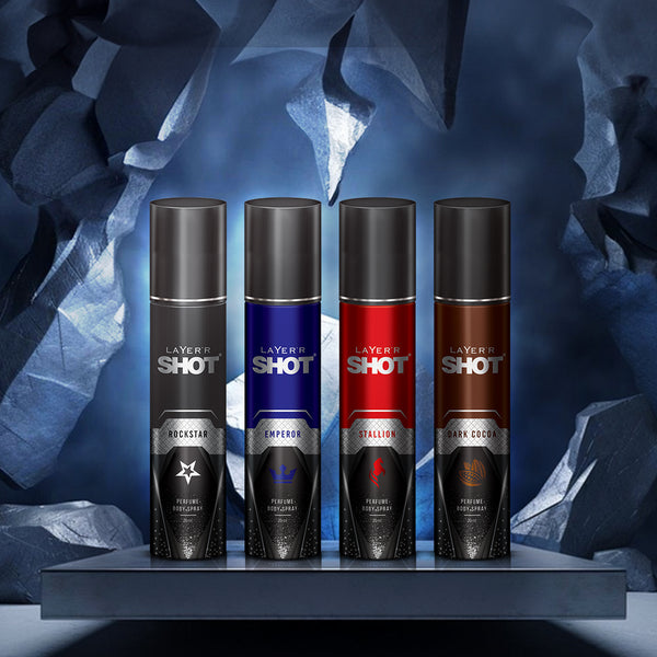 Perfume Body Spray - Pack of 4 (20ml each)